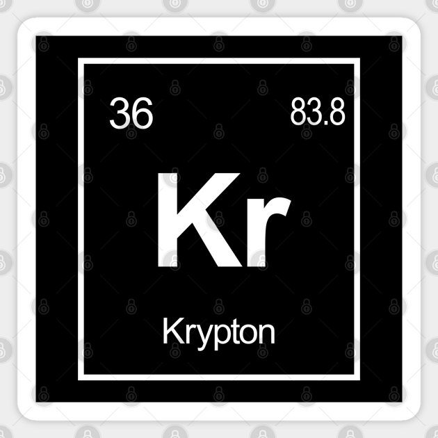 Kr Element of Krypton Periodic Table Elements Krypton Krypton